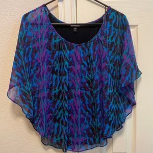 Express animal print vibrant party shirt!